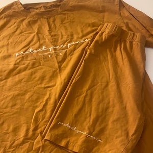 oversized tee and biker shorts set